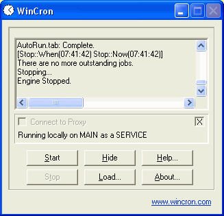 WinCron Screenshot